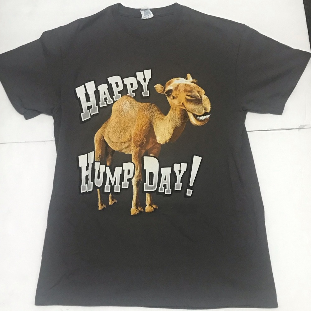 Brown happy hump day camel t-shirt